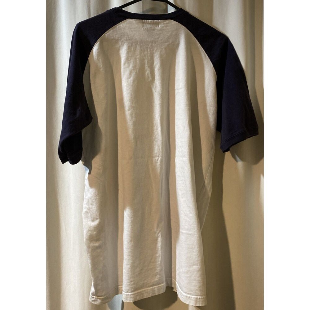 vtg 90s POLO JEANS CO Ralph Lauren Cotton Crew T-Shirt Baseball White sz L - Picture 4 of 4